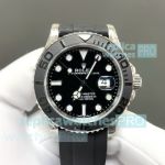 FH Factory Swiss Clone Rolex Gain Weight Yacht-Master 3235 Black Dial 42mm Watch 
